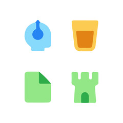 Vibrant icons representing technology and business concepts