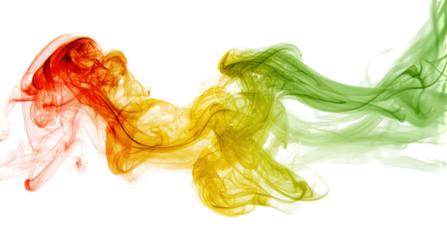 Colorful smoke gradient abstract element - Powered by Adobe