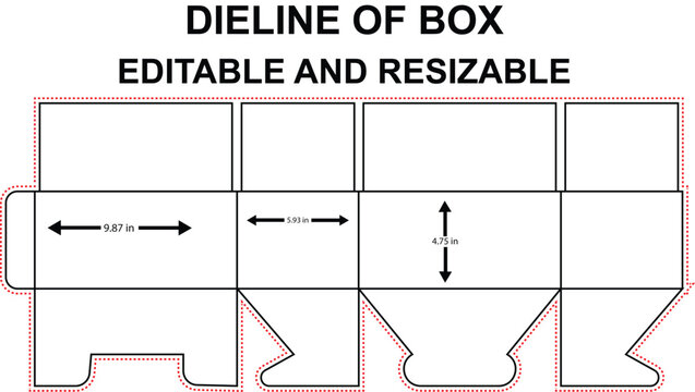 regular slotted container with snap lock bottom dieline