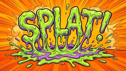SPLAT! Slimy Comic Text Effect