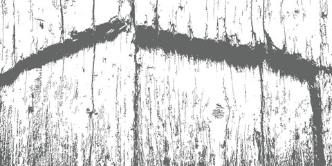 Vector Distressed Wood Texture Overlay Grunge Background High Contrast Graphic Resource with Deep Cracked Grain Detail