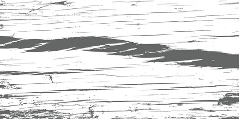 Distressed horizontal wood grain texture vector overlay Grayscale grunge scratch pattern background
