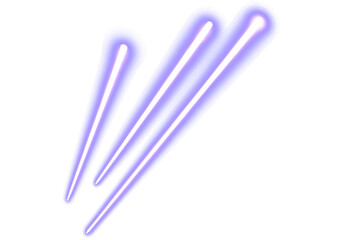 Obraz premium Abstract Glowing Neon Geometric Shapes on Transparent Background