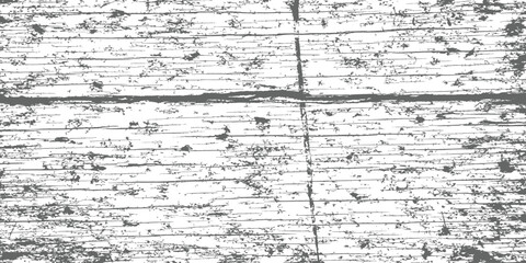 Weathered Wood Grain Grunge Texture Vector Overlay Distressed Wooden Planks Background Black and White Graphic Element