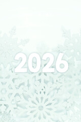 눈모양 배경에 2026년 글자이미지