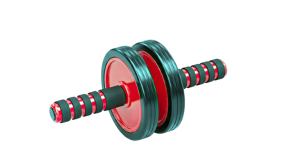 Ab Roller Exercise Equipment on White Background