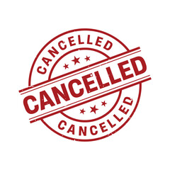 Obraz premium Cancelled Stamp, Cancelled Grunge Sign Vector Template