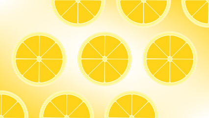 seamless pattern with lemon slices