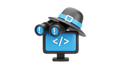 Code Inspection: Binoculars, Hat, and Monitor