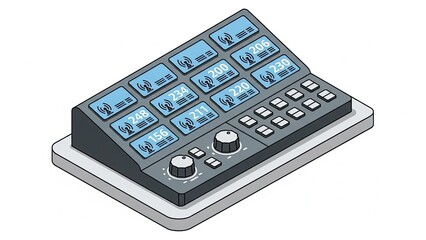 cell phone isolated on white background