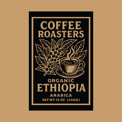 Classic Coffee Label Design &ndash; Monobean