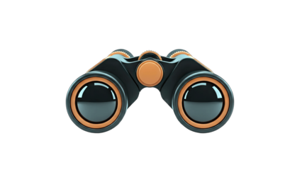 Binoculars Isolated on White Background