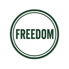 freedom icon logo seal vector on white background
Vector stamp icon