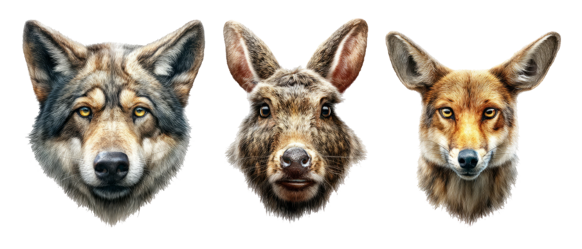 Surreal Dreamlike Portraits of Wild Animals with Highly Detailed Features - Powered by Adobe