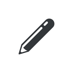 Pencil Drawing Stationery Icon Vector Template