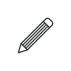 Pencil Drawing Stationery Icon Vector Template