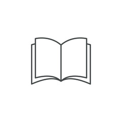 Trendy Book Education School Icon Vector Logo Template