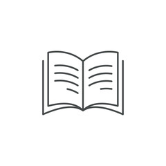 Trendy Book Education School Icon Vector Logo Template