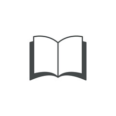 Trendy Book Education School Icon Vector Logo Template