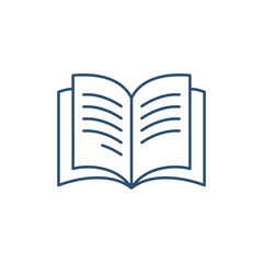 Trendy Book Education Icon Vector Template