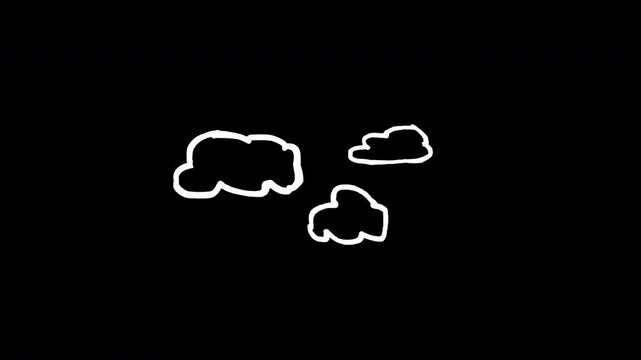 Clouds Creative hand drawn frame by frame stop motion animation.mov