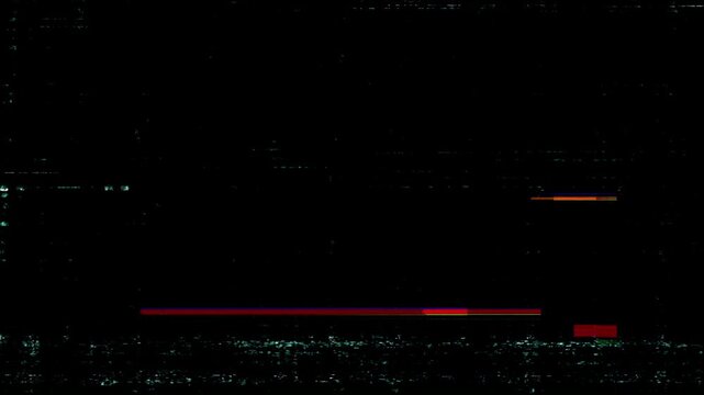 Glitch overlay distortion screen footage