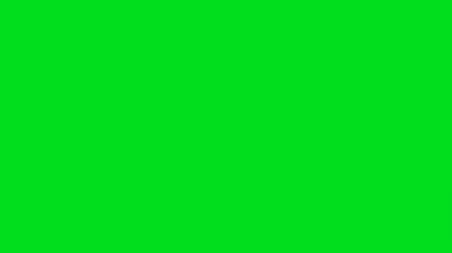 Gesturing right hand using black pen to draw a check mark or tick on green screen