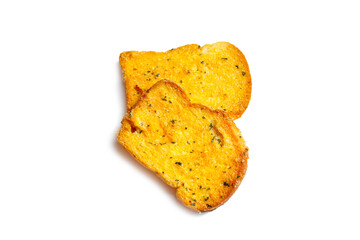 Delicious crispy garlic bread slices