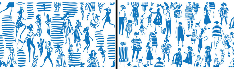 Human Silhouette Vector, People Activity Icons, Sport Fitness Illustration, Action Pose Design, Lifestyle Motion Graphics, Man Woman Silhouettes, Exercise Movement Art, Human Figure Clipart, Dynamic B © dhruvik