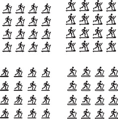 Gym & Exercise Icons Set &ndash; Fitness, Workout & Training Symbols