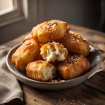 Kazakh Baursak Fried Dough
