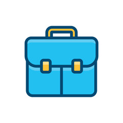briefcase suitcase icon vector design template