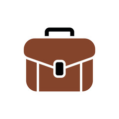 briefcase suitcase icon vector design template