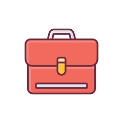 briefcase suitcase icon vector design template