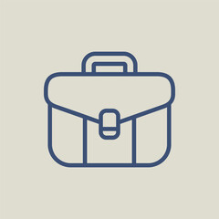 Colorful briefcase suitcase icon vector design template