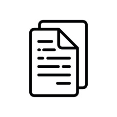 Paper document vector design template