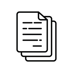 Paper document vector design template