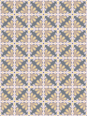 Floral damask oreintal seamless pattern warm color.Geometric motif flower ornament hand drawn vector element.Ethnic traditional Indian,Arabian,tribal illustration.For print,fabric,carpet,wrap,decorate