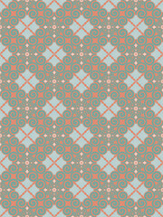 Floral damask oreintal seamless pattern warm color.Geometric motif flower ornament hand drawn vector element.Ethnic traditional Indian,Arabian,tribal illustration.For print,fabric,carpet,wrap,decorate