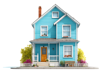 house isolated on white background