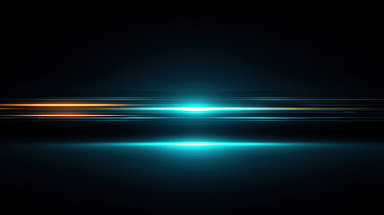 Glowing cyan segmented timeline bar floating on dark navy background with sharp edges