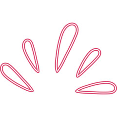 Hand Drawing Neon Rays