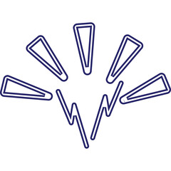 Hand Drawing Neon Rays