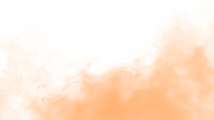 Flying dust cloud from car on transparent background. sand storm, clusters of powder. Sandy particles create realistic dirt explosion effect with brown powder dispersing through air