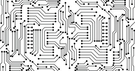 Abstract digital background with technology circuit board texture. Communication and engineering concept. Vector illustration
