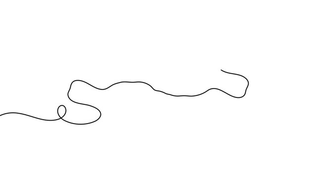 Fried chicken icon continuous one line drawing drumstick leg and wing sign symbol 4k animation video