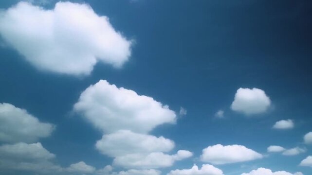 white clouds in blue sky.