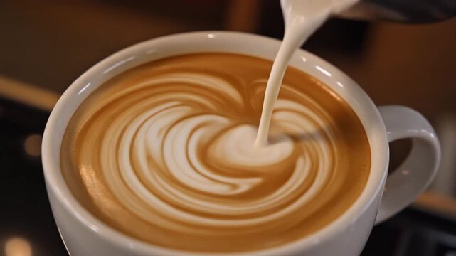 espresso coffee with milk