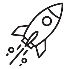 space rocket vector illustration