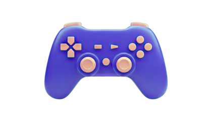 3D Rendered Game Controller on White Background